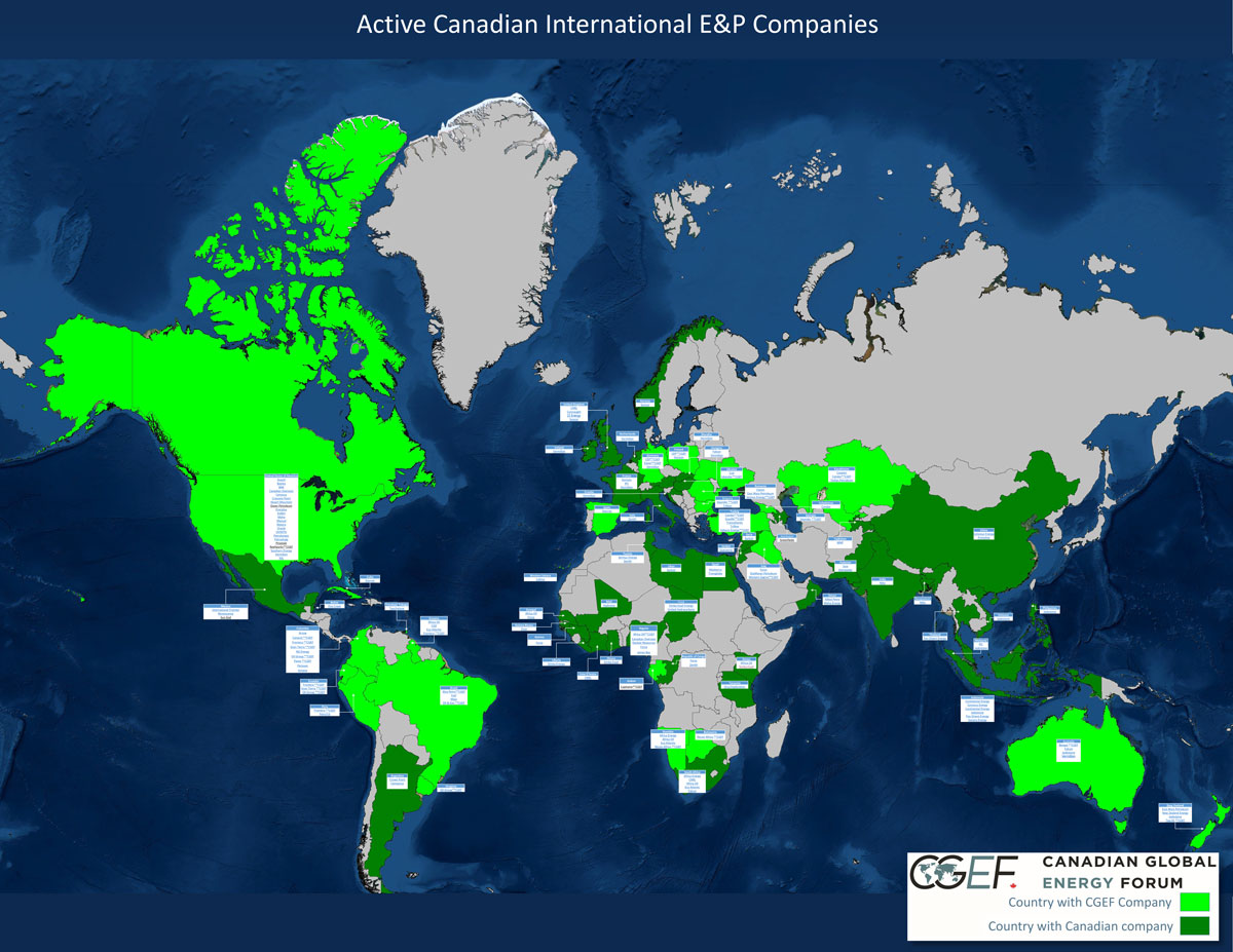Active Canadian International E&P Companies